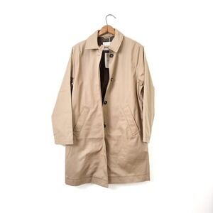 NWT Everlane The Mac Coat Cornstalk Organic Cotton - L